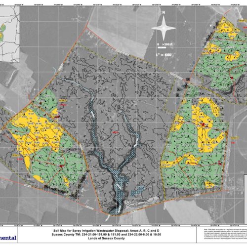 Soil Map for Spray Irrigation Wastewater Disposal